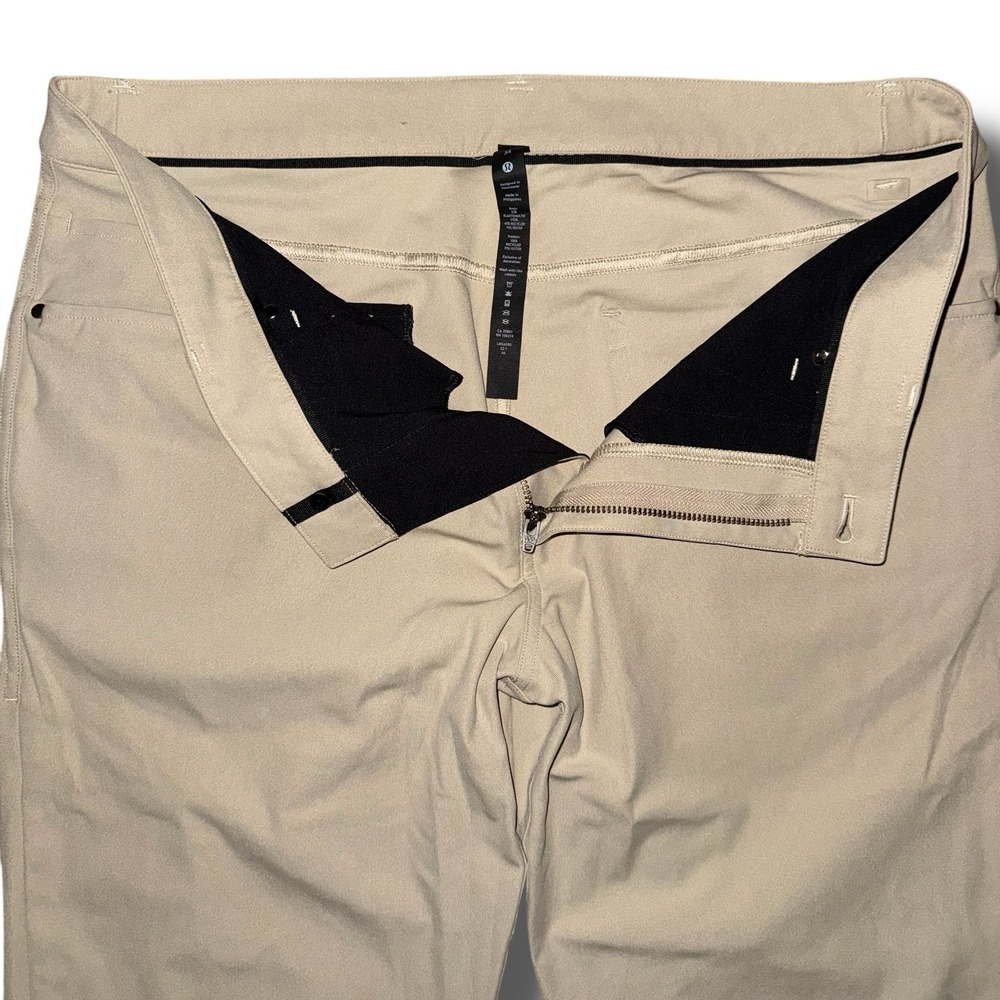 LULULEMON Pants Men 34 31L ABC Slim 5-Pocket Warpstreme‎ Chino Trousers LM5AD9S - Picture 2 of 3